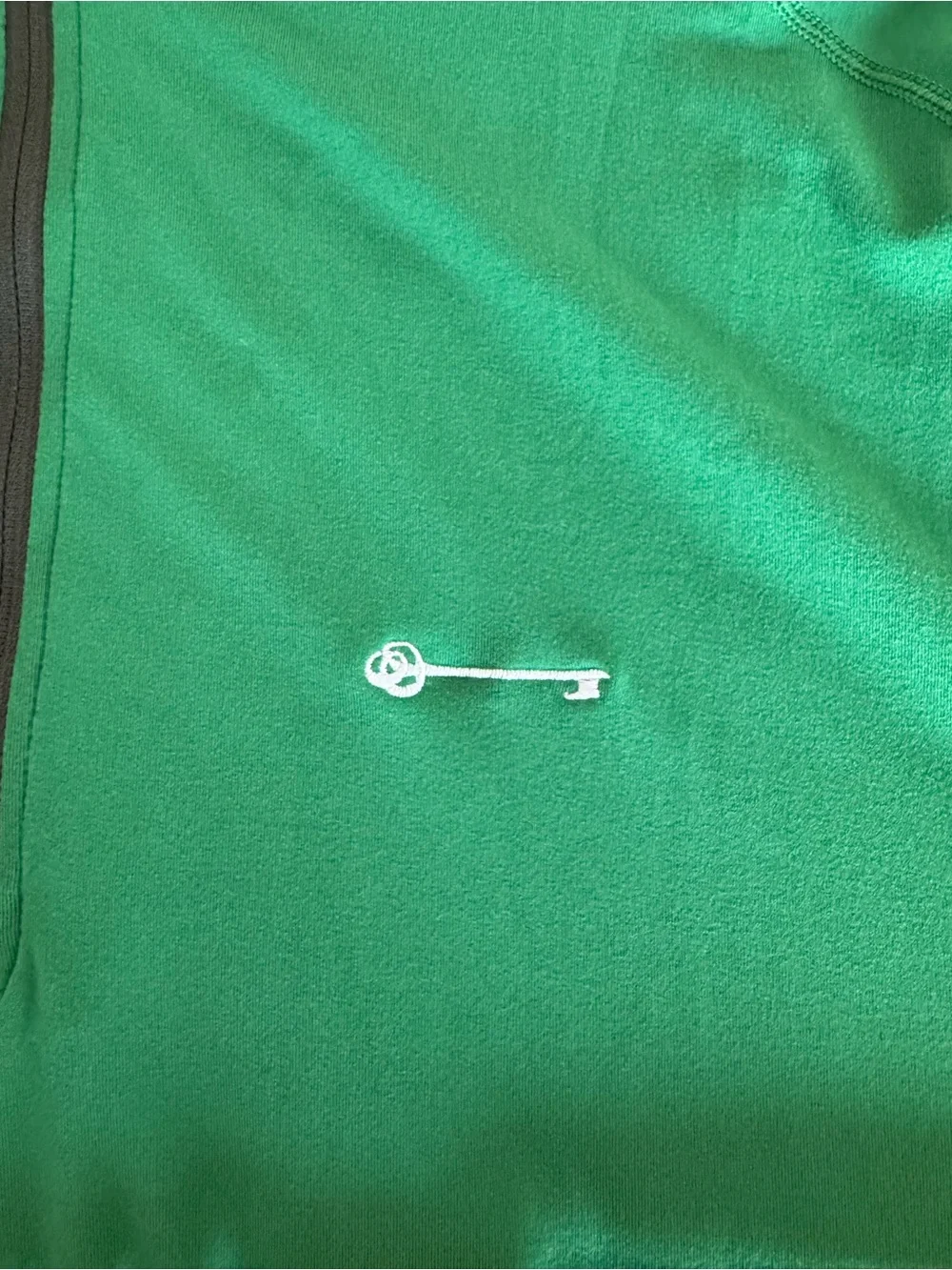 Men's Green Quarter-Zip Performance Pullover